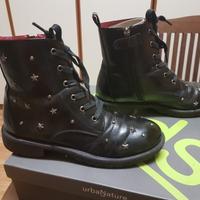 Stivali in pelle nera n.37 (interno in pelle)