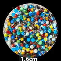 50 biglie di vetro 1.6cm vintage anni 70 80 90 