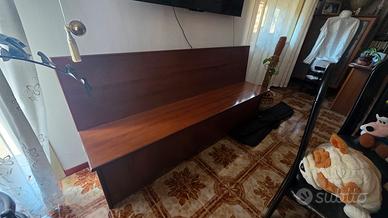 Panca contenitore in legno massello