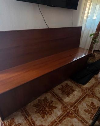 Panca contenitore in legno massello