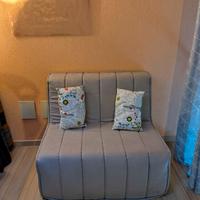 Pouf letto con schienale