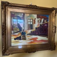 Dipinto a olio noto artista Vincenzo Consolo