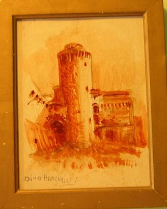 matita sanguigna su tavola 20x45 di Banchelli Dino