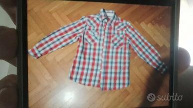 Camicia rossa a quadri - taglia 5