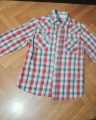 Camicia rossa a quadri - taglia 5