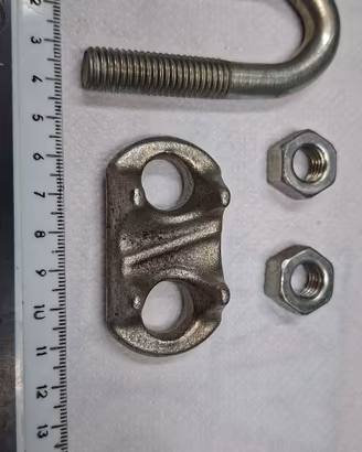 100 Morsetti in acciaio zincato per fune da 20mm