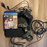 Ps4 usata + 2 controller + grand theft auto