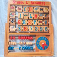 Abaco naturale in legno