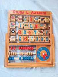 Abaco naturale in legno