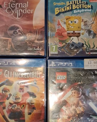 Lotto 4 giochi PS4