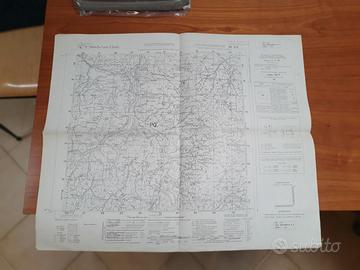 Mappa militare IGM   scala 1/25000  Montefiorino