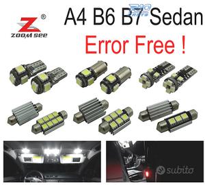 KIT 22 LAMPADE LED INTERNE PER AUDI A4 S4 RS4 B6 B