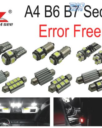 KIT 22 LAMPADE LED INTERNE PER AUDI A4 S4 RS4 B6 B
