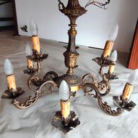 Lampadario vintage in stile rococò 