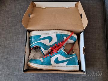 Air Jordan 1 Low SE Barcelona Azzurro