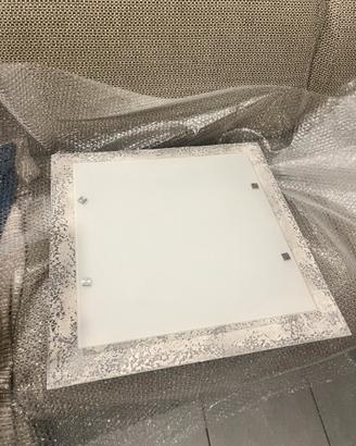 Plafoniera Lampadario cemento vetro