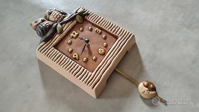 Orologio da parete Thun gufi