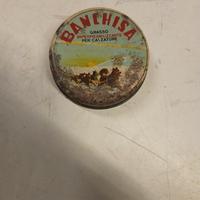 Antica Scatola Latta Pubblicità BANCHISA Grasso Ca