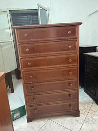 Cassettiera in legno - 7 cassetti