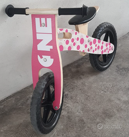 Bici senza pedali in legno