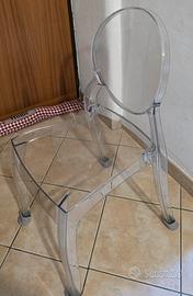 sedie in policarbonato trasparenti 