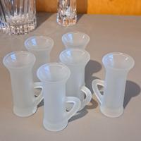 Bicchierini da liquore in vetro satinato