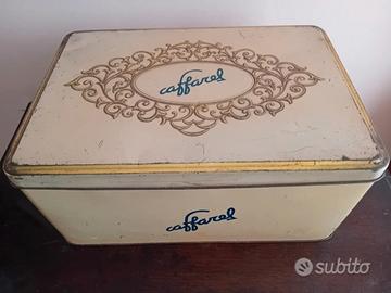 VECCHIA SCATOLA DI LATTA CAFFAREL PROCHET VINTAGE