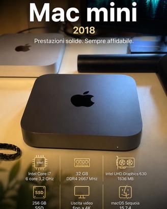 Apple Mac mini 2018 Intel Core i7 32GB RAM