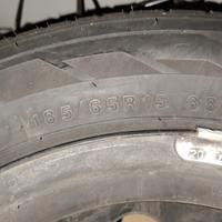 4 cerchi Fiat 15 + gomme invernali + copricerchi