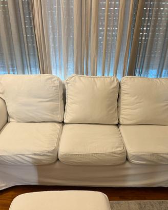Dovano Ikea Eltorp bianco + pouf