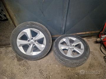 CERCHI IN LEGA X NISSAN QASHQAI-ORIG+GOMME 215/R17