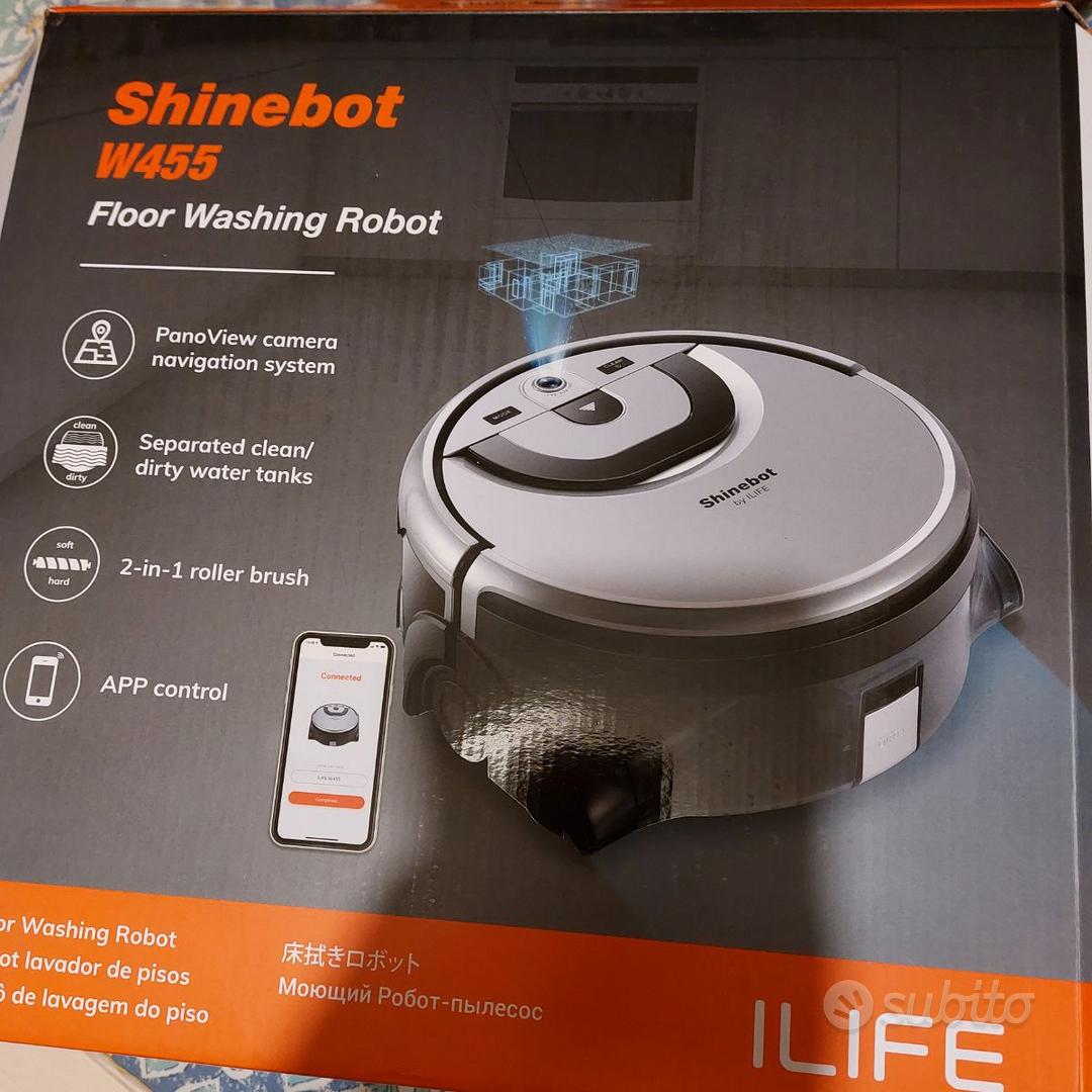 ILIFE W455 Robot lavapavimenti 1000Pa Aspirazione Shinebot Giroscopio  Telecamera Navigazione 900ml Serbatoio Acqua