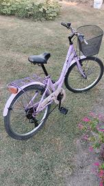 Bicicletta donna ragazza divina Frera con cestino 