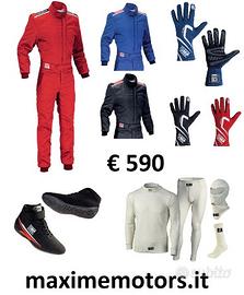 KIT ABBIGLIAMENTO PILOTA OMP nuovo FIA 8856-2000