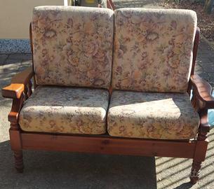 Divano legno 2 posti