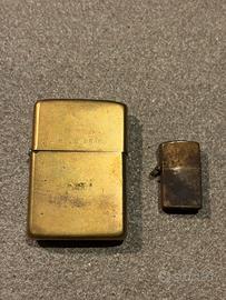 Zippo Solid Brass 1987 (1932-1987) + Micro Ottone