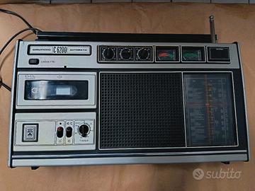 Radio e mangiacassette Grunding vintage