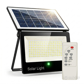 Faretto Solare con Sensore Movimento e Telecomando