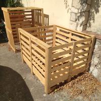 N.2 Bins bancale cassa pallet in legno