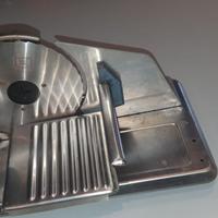 2 belle affettatrici acciaio inox lama 20cm