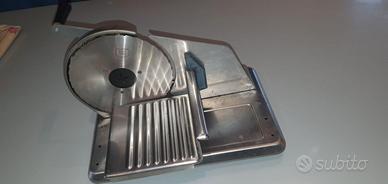 2 belle affettatrici acciaio inox lama 20cm
