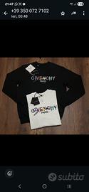 felpa givenchy paris-ricamo multicolore logo