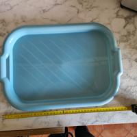 vassoio in plastica azzurro 40 cm