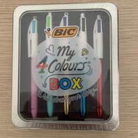 Scatola box penne 4 colori BIC