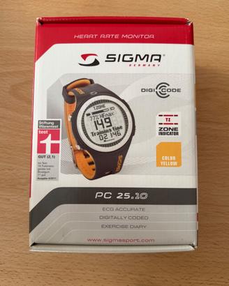 Sigma PC 25.10 Cardiofrequenzimetro, Giallo