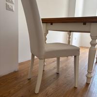 4 Sedie ecopelle bianco