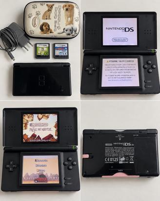 Nintendo DS Lite nero - 2 giochi + custodia
