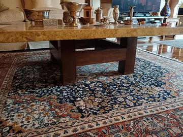 Tavolino in legno placcato in Marmo