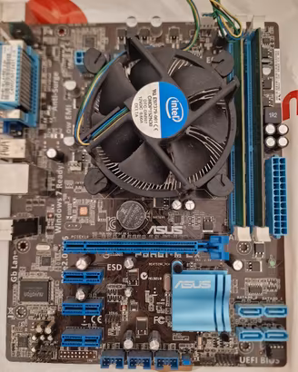 componenti pc processore + scheda madre ram