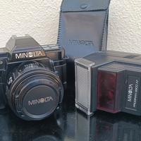 macchina fotografica Minolta af 6000+Flash+back 70